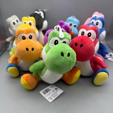 Yoshi All Star Stuffed Plush 8" Super Mario Bros Sanei Little Buddy - 10 COLORS
