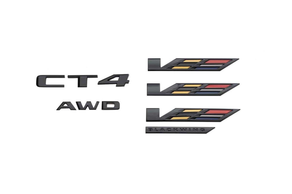 2024-2025 Cadillac CT4 Blackwing Emblem Kit 42876386 V Series OEM