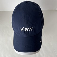 Nike Golf Dri-FIT Swoosh Perforated Hat Adjustable OSFM Navy / White Heritage86