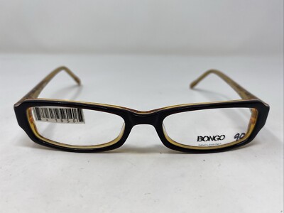 Bongo B LIPGLOSS BRN 49-17-135 Brown Plastic Full Rim Eyeglasses Frame HL48