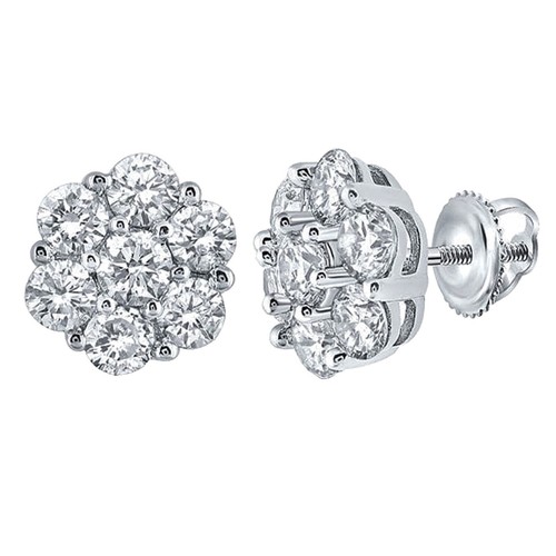Orecchini Borchie Moissanite Argento 925 Orecchini Borchie In Moissanite Da 1 Ct Totali, Argento 925, Vite Posteriore, Certificati GRA, Taglio Rotondo 5mm Orecchini Vite Schiena Moissanite Lab-created