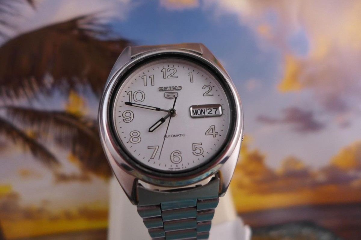 SEIKO 楕円形掛時計 シルバー Sporty 36mm SS Seiko 7S26 3180 Day/Date Men's Automatic 064162 | eBay