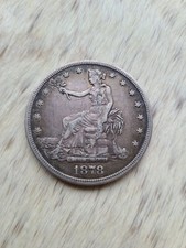 1878 S Trade Dollar - Nice, has graffiti