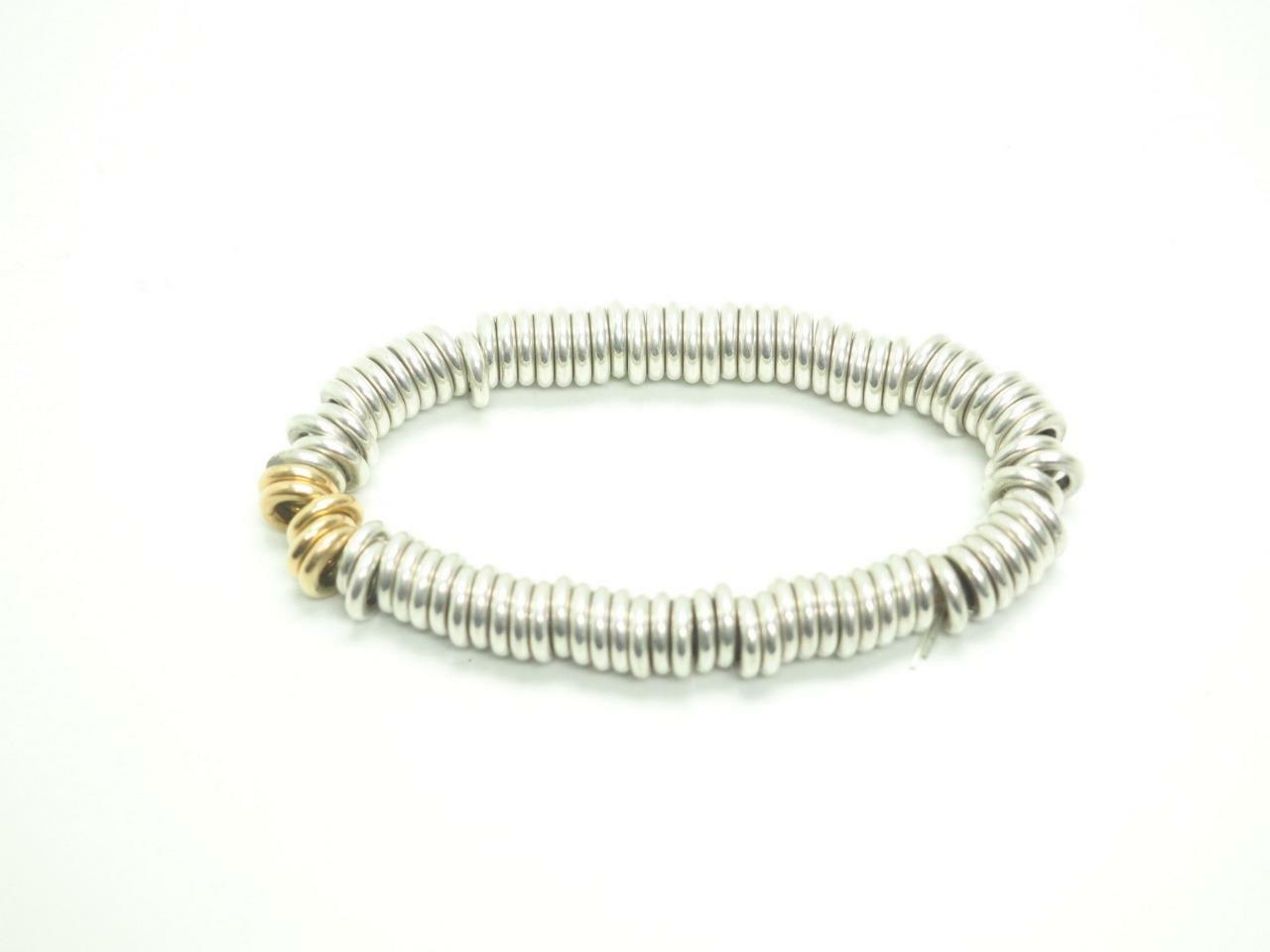 Solid Silver Chain - Solid Silver Multi Ring Brac… - image 1