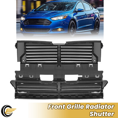 Active Radiator Shutter Grille Assembly For 2013-2016 Ford Fusion – Direct Replacement, Black