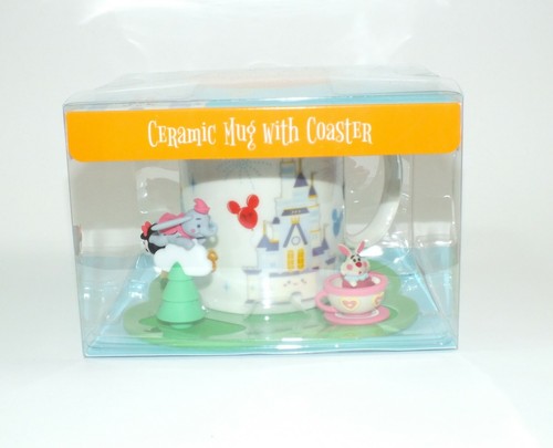Disney Parks Jarrod Maruyama Magic Kingdom of Cute Ceramic Mug with Coaster New - Picture 9 of 12