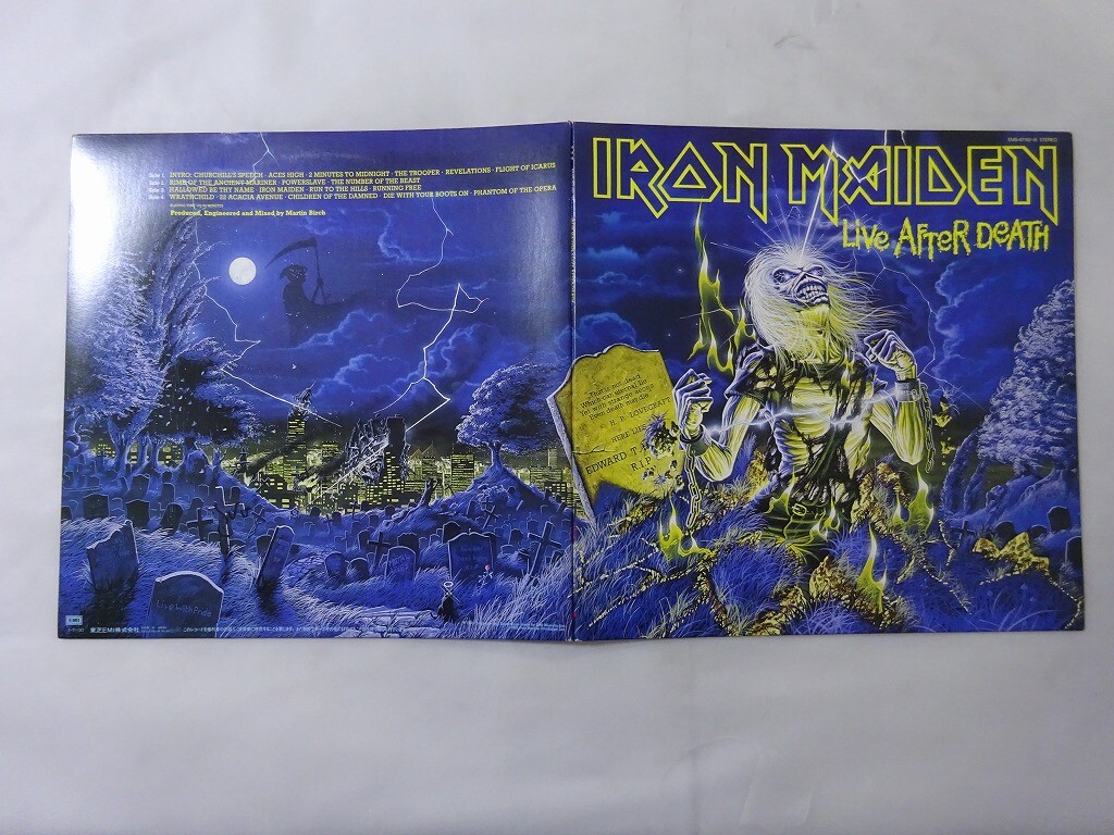 【美品】 IRON MAIDEN 『Live AFTER DEATH』レコード IRON MAIDEN Live After Death 1985 US RCA Record Club ORG