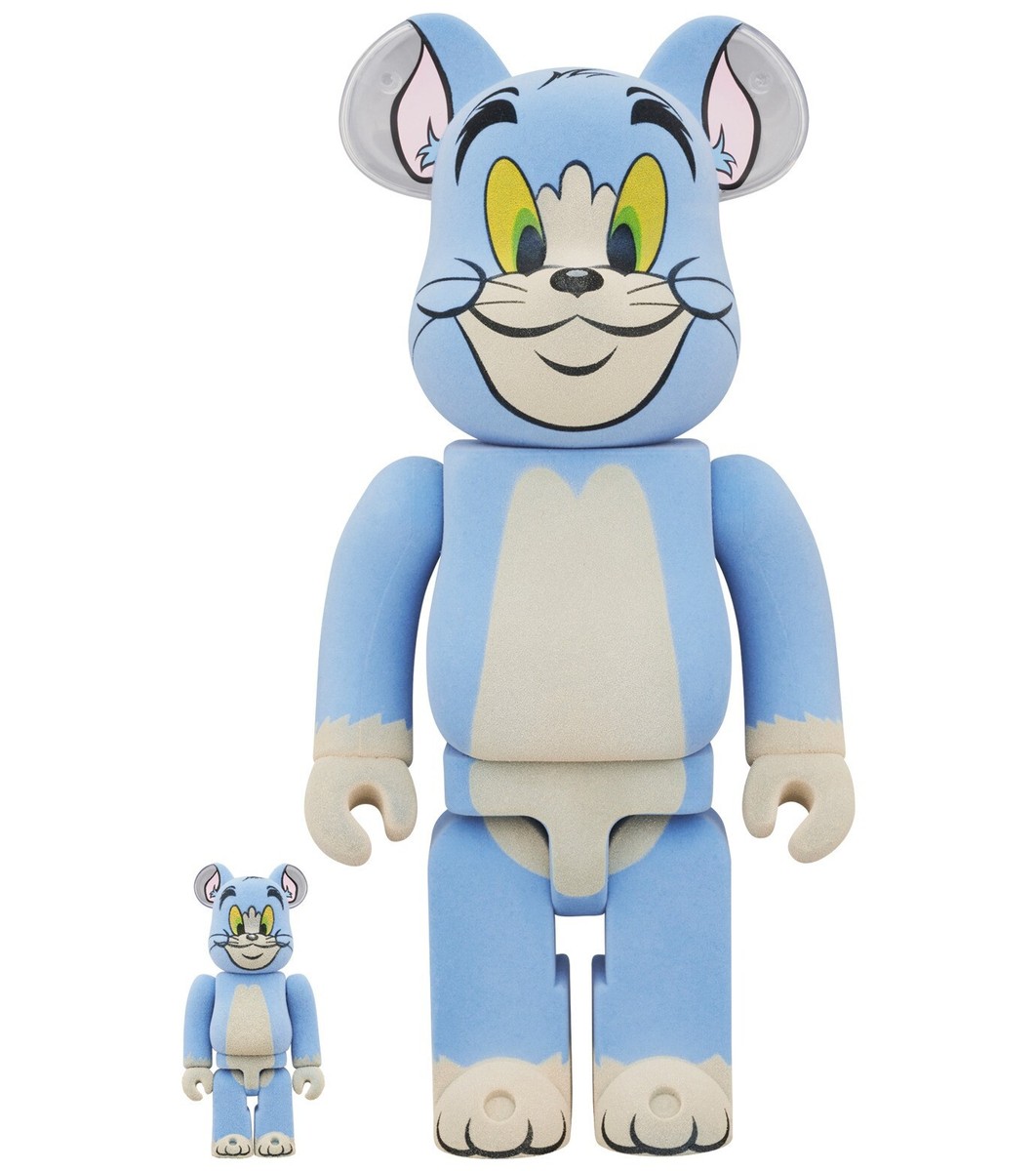 MEDICOM TOY - BE@RBRICK TOM&amp;JERRY トム&amp;ジェリー Flocky ver. Medicom BE@RBRICK Tom and Jerry Flocky Jerry 100% 400
