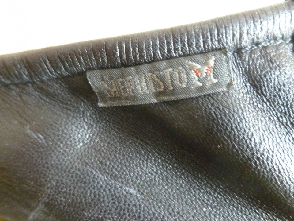 SUPERBES BALLERINES MEPHISTO CUIR NOIR TALON MOULE T.39 ETAT NEUF - Photo 4/4