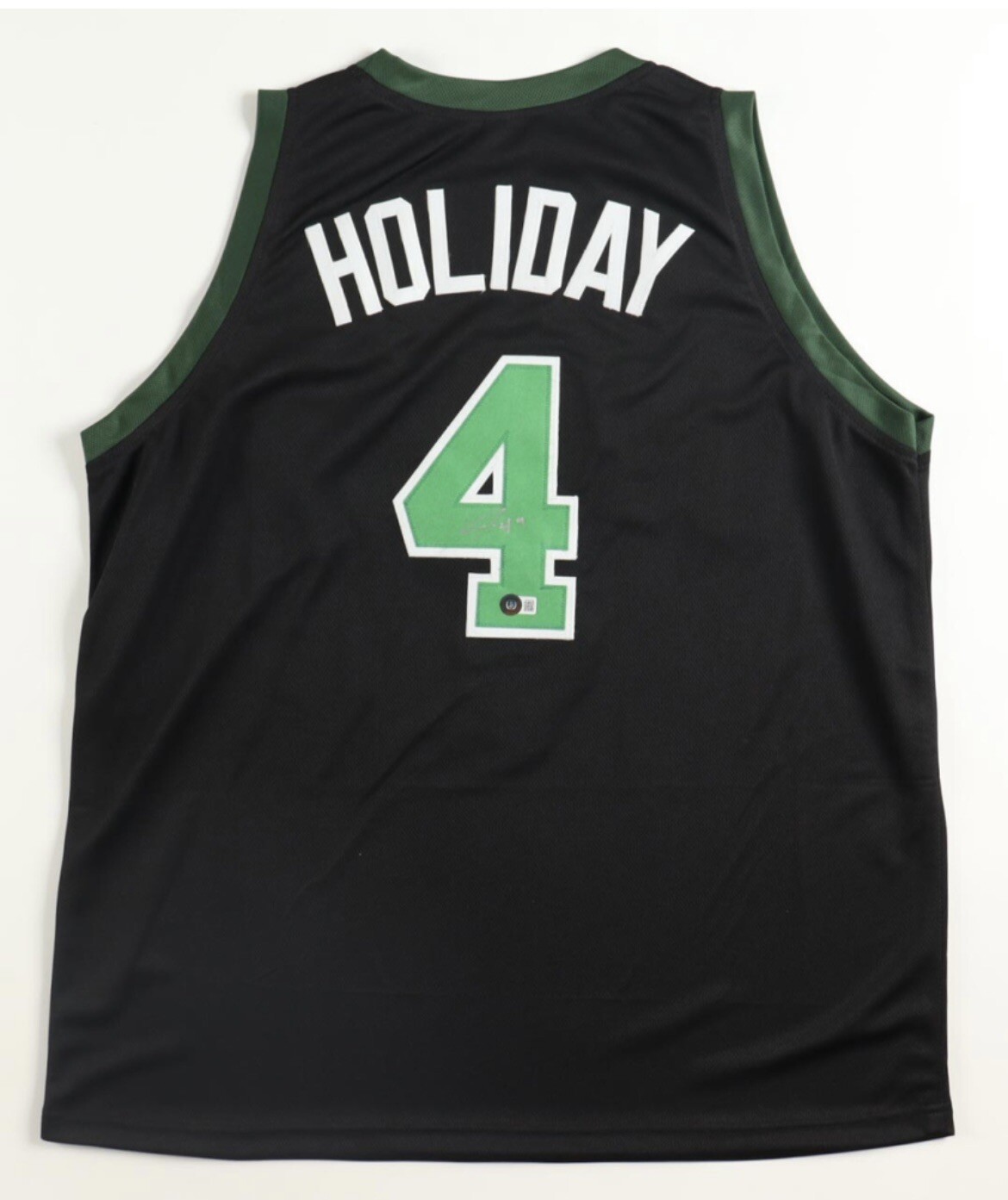 Jrue Holiday Autographed Signed Jersey Celtics Beckett COA 