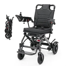 Open box Foldable Electric Wheelchairs Intelligent Lightweight For Airline