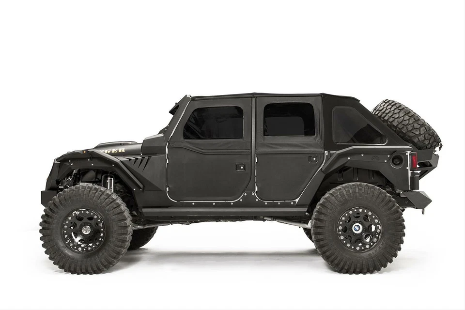 Flare de para-lama traseiro Fab Fours compatível com 2007-2017 Jeep Wrangler utilitário 4 portas JK1005-1 - Imagem 4 de 4