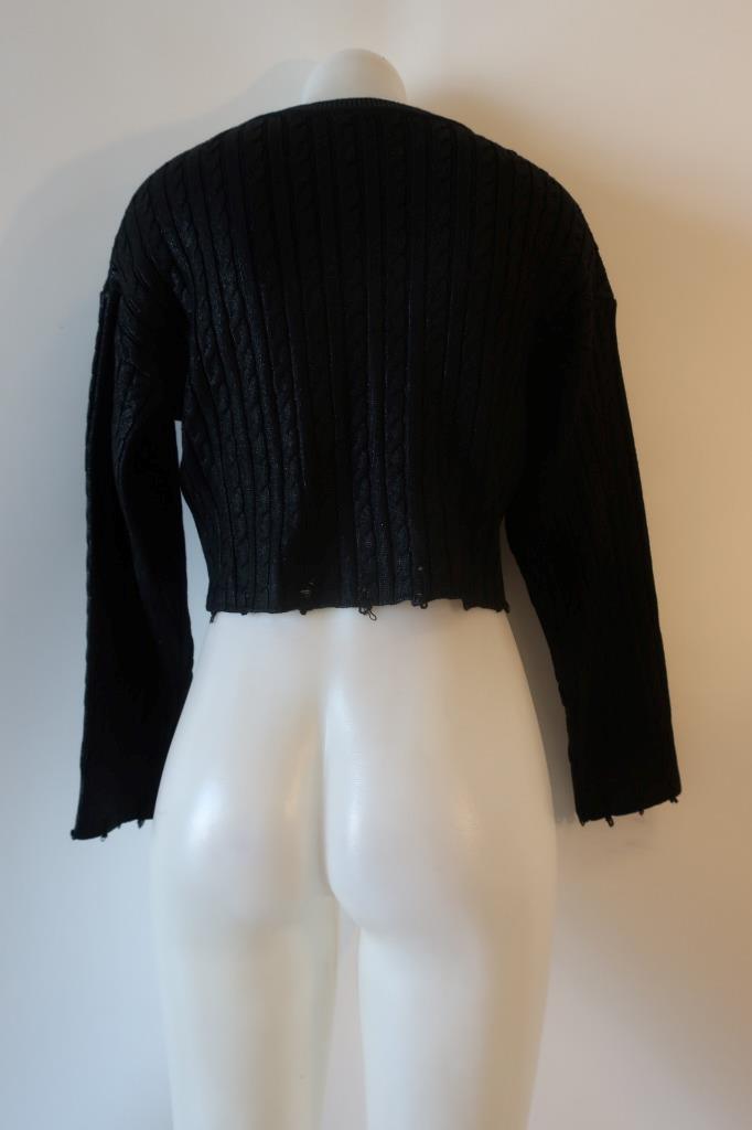 トップス andmary Kitty cable knit tops Black ANDMARY】Kitty
