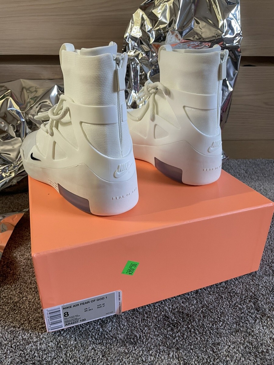New In Box Men 8 Us Nike Air Fear Of God God 1 Sail 12241 | eBay New In Box Men 8 Us Nike Air Fear Of God God 1 Sail 12241 | eBay