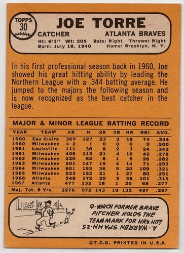 1968 Topps Baseball (1-300) Set Break EX - EX-MT U-Pick from Drop Down List - Picture 44 of 448