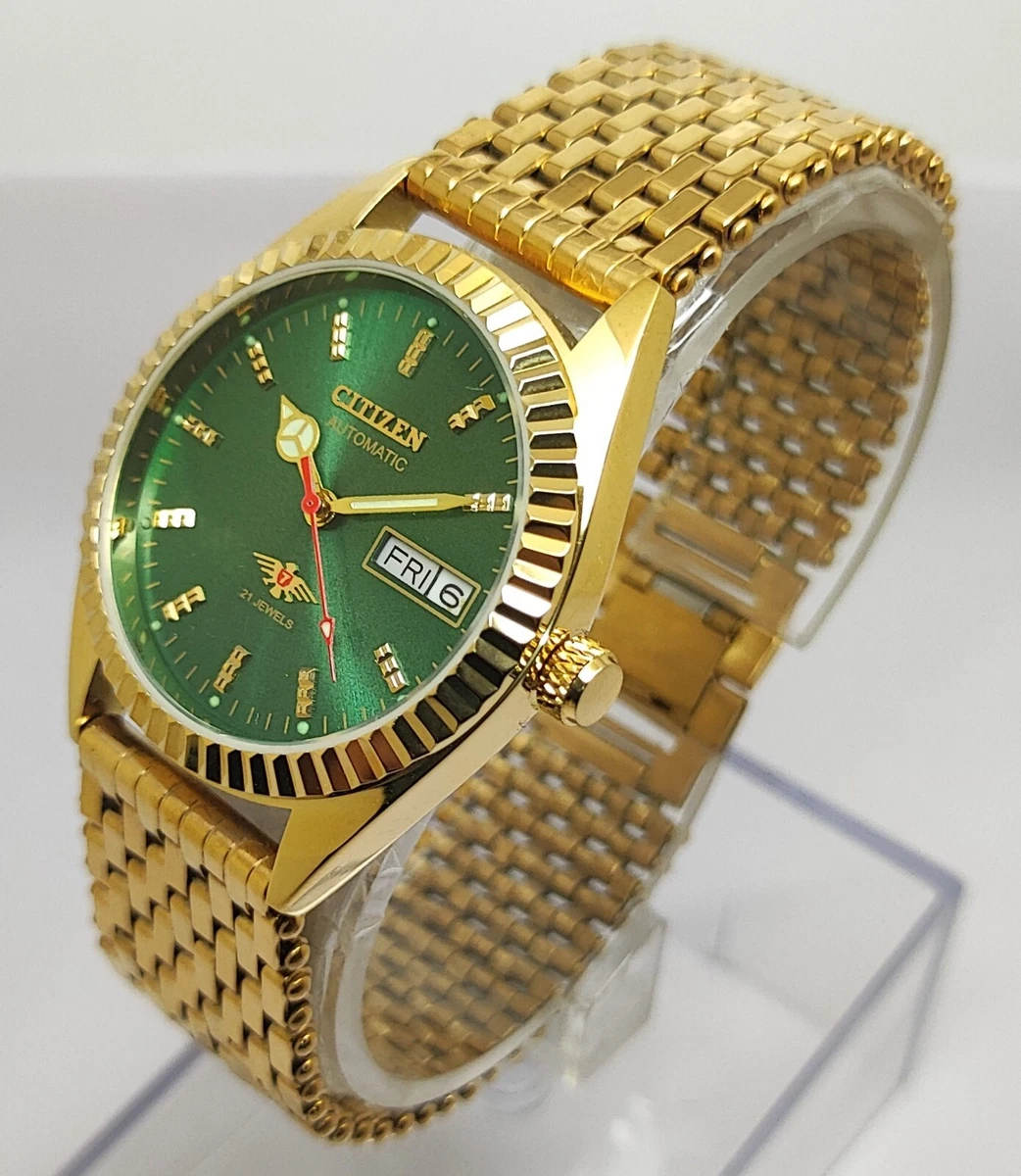 Gold plated 2025 citizen watch men's