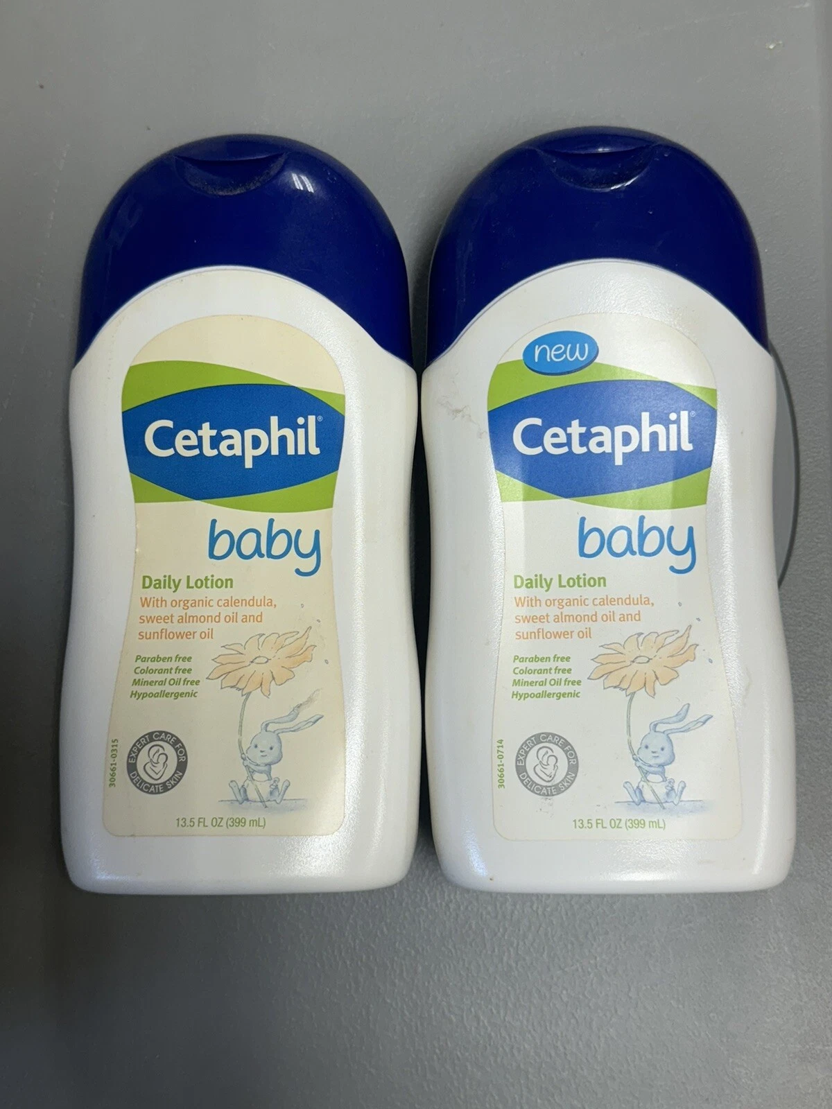 2 Cetaphil BABY Daily Lotion with Calendula for Sensitive Skin 13.5 fl oz