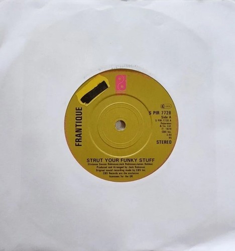 Frantique-Strut Your Funky Stuff Vinyl 7" Single.1979 Philadelphia S PIR 7728.