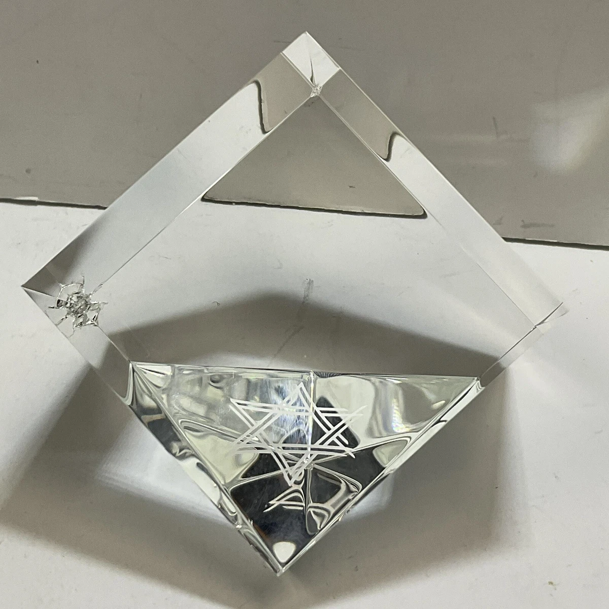 STEUABEN ピラミッド　クリスタル　スチューベン　1990年代　希少 Steuben Glass Star for sale | eBay