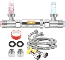 Replacement 304 Stainless Steel Sensor Valve Kit for Instant Hot Water Recircula