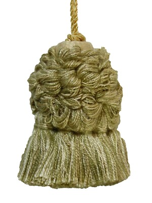 Conso Empress 21950 W119 OATMEAL PEBBLE KASHA Green 2'' Decorative Key Tassel 