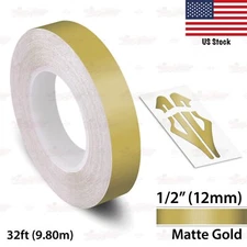 1/2" Roll Vinyl Pinstriping Pin Stripe Solid Line Car Tape Decals Stickers 12mm