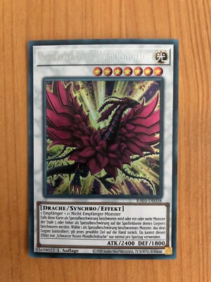 Yu-Gi-Oh Secret Rare Black Rose Moonlight Dragon RA03-EN038