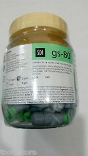 SDI GS-80 Regular 50 pro Glas Amalgamlegierung - 2 verschüttete Kapseln mit langem Verfall - Bild 1 von 3
