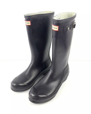 dark blue hunter boots