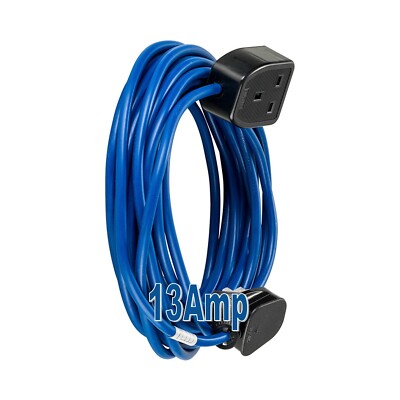 Verlängerungskabel 14 m Meter 13 Ampere 240 Volt 2,5 mm Gelenkkabel Stromanschluss Arktis