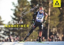 Julia TANNHEIMER - Deutschland, Gold Jun.-WM 2023 Biathlon, Original-Autogramm!