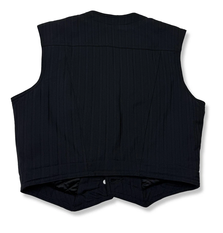 Versace Jeans Alta Costura Vintage Logo Medusa Chaleco Recortado Chaqueta Para Mujer S Foto 2 de 4