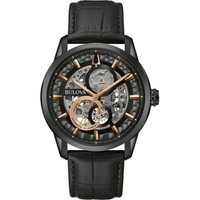 Bulova Sutton Automatic Schwarz Herren Armbanduhr 98A283