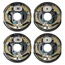 10x2-14in 3500lb Self-adjusting Electric Trailer Brake Kit 4-hole 2r2l