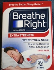 BREATHE RIGHT NASAL STRIPS EXTRA STRENGTH TAN 26 EXP: 12/2026
