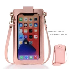 Women Touch Screen Cell Phone Bag Crossbody Shoulder Pouch Purse Key Card Case