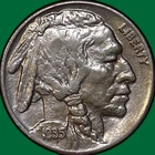1935 Buffalo Nickel Almost Uncirculated AU Coin #35506