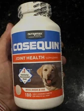 Cosequin MSM Joint Health Supplement for Dogs - 180 Chewable Tablets EXP 06/2028
