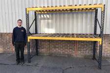 7 Bays Link 51 Pallet Racking Warehouse Shelving 2 Tonne 2.7m  wide 900mm 2.2m H