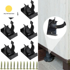 6 Pcs Plinth Clips with 12 Self Tapping Screws, Kitchen Kickboard and Bath Pane