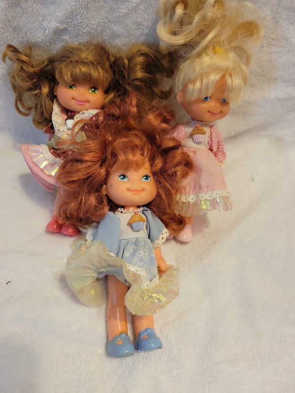 Vintage Cherry Merry Muffin Dolls Mattel 1988 lot of (3) Figures Preowned 