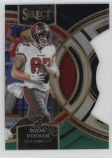 2023 Panini Select Premier Level Black & Green Prizm Die-Cut Payne Durham 1by2