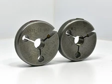 Swanson .4375-28 UNS GO .4116 NOGO .4086 Thread Inspection Ring Gage Set Used