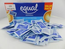 EQUAL Zero Calorie Sweetener, 0.035 oz   200 Packets
