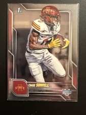 2025 Bowman Chrome 1st Bowman CHASE SOWELL Iowa State WR #123 Rookie Card