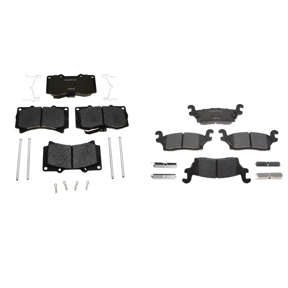 Pastillas de freno delanteras y traseras de cerámica para Hummer H3 R-Line 2010 2009 2008 2007 2006 Foto 4 de 4