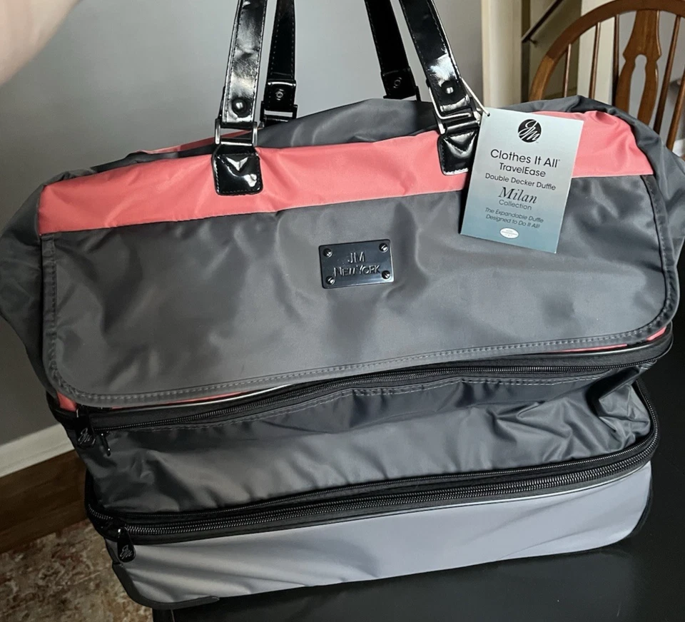 ¡Nuevo! Bolsa de Lona Ropa Todo Doble Piso Equipaje Milán Maleta con Ruedas Roja Foto 4 de 4