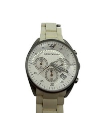 Emporio Armani AR-5891 Chronograph White Cera...