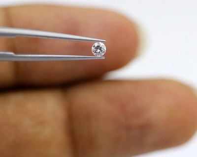 Round Loose Moissanite Stone White Color For Jewelry Making