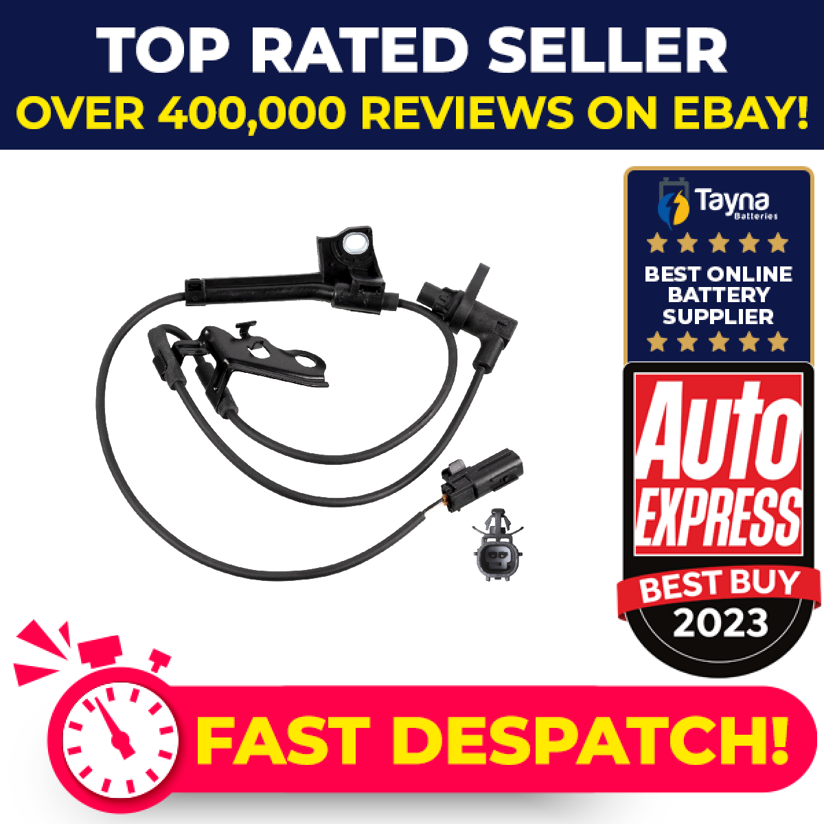 ABS Sensor fits TOYOTA COROLLA 1.6 Front Left 07 to 18 1ZR-FE Wheel Speed Febi